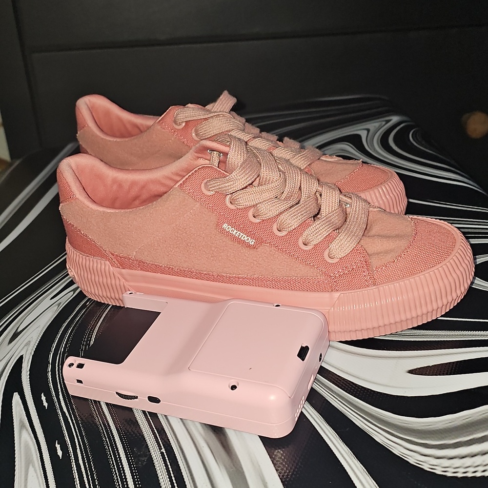 Women's Pink Sneakers - Picture 9 of 9